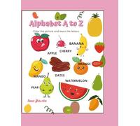 Fruit Alphabet: Color the picture and learn the letters