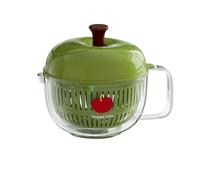 Fruit and Vegetable Washer, Hand Cranked Cleaning Container, Washing Bowl with Strainer, Kitchen Accessory with Easy Grip, Portable Cleaning Tool for Salad Berry Lettuce Home Kitchen