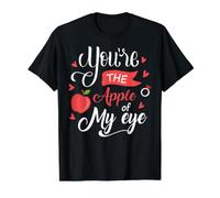 Fruit Apple Eye Love Romantic Lovely Gift Idea Apple of Eye Camiseta gráfica económica, Hombre, Negro, M