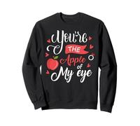 Fruit Apple Eye Love Romantic Lovely Gift Idea Apple of Eye Sudadera
