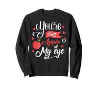 Fruit Apple Eye Love Romantic Lovely Gift Idea Apple of Eye Sudadera