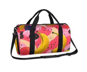 Fruit Banana - Bolsa deportiva de lona para fin de semana, bolsa de viaje, gimnasio, equipaje, bolsa de lona para niños, niñas, niños, mujeres y hombres