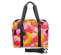 Fruit Banana - Bolsas de viaje para mujeres, hombres, niñas y niños, bolsa de fin de semana, bolsa de viaje de 32 L, bolsa grande para viajes, deportes, gimnasio, color, Big, Organizador de bolsas