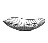Fruit Basket - Artistic Metal Wire Bowl, Hollow Out Kitchen Snack Holder with Modern Decorative Design, Lightweight Open Frame Structure, Ideal for Lemons Strawberries Bananas Grapes and Oranges