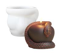 Fruit Candle Molds, Silicona Snake Shape, Reutilizable Plaster and Epoxy Resin Mold (4,13 x 3,54 pulgadas), Crafting Tool for Home Decor and Handmade Presents