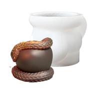 Fruit Candle Molds, Three-Dimensional Silicone Snake Casting Molds, 4,13 x 3,54 pulgadas Reusable Plaster and Epoxy Resin Shaper for Home Decor and Craft Projects