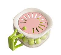 Fruit Cleaner Bowl, 2-In-1 Strainer Container With Lid And Foldable Handle