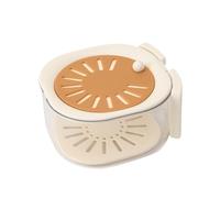 Fruit Cleaner Bowl, 2-In-1 Strainer Container With Lid And Foldable Handle