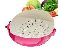 Fruit Cleaner Bowl | Vegetable Washing Drain Basket Bowls | Drainer Cleaner Washings Tools | Fruits Cleaning Bowls With Strainer | Kitchen Gadgets Fruit Washing Bowl For Salad Veggie Pasta BBQ Food, H