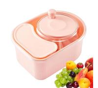 Fruit Cleaner Spinner, Rotating Hand-Crank Washer, multifuncional Potato Scrubber with Lid, Easy Drenin Salad Washing Tool, 12,6 x 7,48 x 6,1 pulgadas, para Kitchen, Home Use