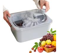 Fruit Cleaner, Spinner Vegetable Washer, Multi-Purpose Drain Basket Bowl, Manual Drying Design, Detachable Colander Insert, Perfect for Kitchen, Meal Prep, Salad Making, 33x30x25cm