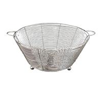 Fruit Colander Bowl - Filtro de acero inoxidable, cesta de enjuague a ras | Cuenco de lavado de cocina para verduras y frutas, organizador de fregadero de drenaje rápido, recipiente para contrapeso
