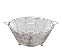 Fruit Colander Bowl - Filtro de acero inoxidable, cesta de enjuague a ras | Cuenco de lavado de cocina para verduras y frutas, organizador de fregadero de drenaje rápido, recipiente para contrapeso