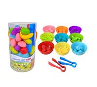 Fruit Counting Learning Toy - Plush Material Set, Educational Toddler | Compact Size Matching Game with Numbered Feature, Cognition Tool for Boys Girls, Classroom Activity, Kids Age 3 Development