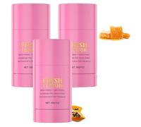 Fruit de aluminio Desodorante libre para mujeres con aroma al algodón de azúcar, desodorante natural para axilas más brillantes y lisas, sólido para el cuerpo entero del cuerpo sólido (3pcs)