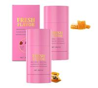 Fruit de aluminio Desodorante libre para mujeres con aroma al algodón de azúcar, desodorante natural para axilas más brillantes y lisas, sólido para el cuerpo entero del cuerpo sólido (2pcs)