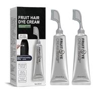 Fruit Essence - Peine para teñir el cabello, 2 unidades, crema de tinte para el cabello de frutas, peine de coloración de esencia de frutas, crema de tinte natural para el cabello, peine a base de