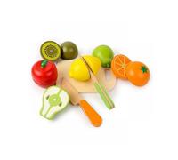 (fruit)Girl Magnetic Cut Fruit Toy Wooden Simulation Pretend Play House Cut Vegetable Cooking Game Set Child Enlightenment Fun Toy Gift