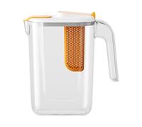 Fruit Infuser Water Pitcher, 2600ml Large Infused Pitcher, Acrylonitrile Styrene Material, Heat-Resistant Infuser Pitchers for Hot/Cold Drinks, Flavor-Infused Beverage and Iced Tea, 21x10.5x22cm