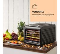 Fruit Jerky Plus 6 Deshidratador Automatico Temporizador 6 Rejillas bandejas 420-500W negro Klarstein