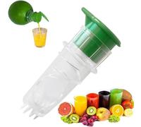 Fruit Juicer Lime Press, transparente Citrus Tool, 3,15 pulgadas manual Aid with Grip Design, Portable Bar Device with Case Home Accessories for Orange Lemon Pomegranate Daily Kitchen Cooking Beverage