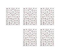 Fruit Nails Stickers 5PCS Pack Breathable Art Designs Long Wear Decorations Decals For Women Summer Fruit Nail Stickers