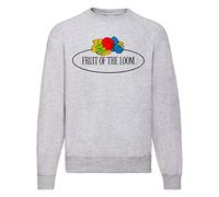 Fruit of The Loom 012202 Camiseta de Chándal Hombre (Paquete de 1), Gris Melange Logo Vintage Grande, XL