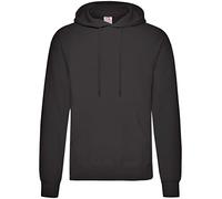 Fruit of the Loom 12208B, Sudadera con Capucha Para Hombre, Negro (Black), Medium