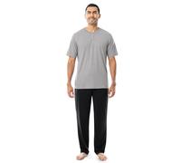 Fruit of the Loom 2-Piece Jersey Knit Pajama Set Juego de Pijama, Gris, XL para Hombre