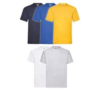 Fruit of the Loom 5X 61-036-0 - Camiseta, Hombre, Colour Set III, XXL