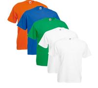 Fruit of The Loom 5X 61-036-0 - Camiseta, Hombre, Colour Set VII, S