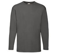 Fruit of the Loom 61-038-0 Camiseta de manga larga, gris claro, XXL
