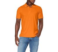 Fruit of the Loom 65/35 Pique Polo - Polo Hombre, Naranja, Small