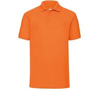 Fruit of the Loom 65/35 Pique Polo - Polo Hombre, Naranja, XXX-Large