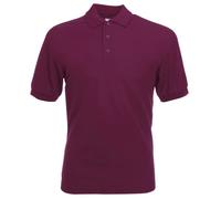 Fruit of the Loom 65/35 Pique Polo - Polo Hombre, Rojo (Burgunderrot), X-Large