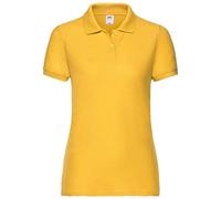 Fruit of the Loom 65/35 Polo Lady-Fit de ajuste femenino NUEVO, Girasol amarillo, M