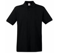 FRUIT OF THE LOOM 6535 piqué de manga corta Polo para Hombres 3XL Negro
