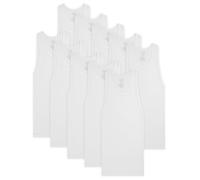 Fruit of the Loom Boys' Big Cotton Tank Top Undershirt (Multipack), White (Pack of 10), Large