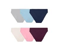 Fruit of the Loom Braguitas para Mujer (Talla Regular y Grande), Estilo Bikini (6 Unidades), Bikini - Modal - 6 Pack, 6