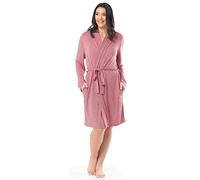 Fruit of the Loom Breathable Robe Batas, Jaspeado Rubor Antiguo, L para Mujer