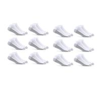 Fruit of the Loom Calcetines de Corte bajo Dual Defense, 12 Pares Casual, Blanco/Gris, 6-12 para Hombre