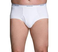 Fruit of the Loom Calzoncillos de algodón para hombre, sin etiquetas y absorben la humedad, varios colores, Blanco, X-Large