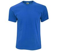Fruit of the Loom - Camiseta Básica de Manga Corta de Calidad diseño Original Hombre Caballero (2XL) (Azul Royal)