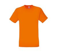 Fruit of the Loom - Camiseta Básica de Manga Corta de Calidad diseño Original Hombre Caballero (2XL) (Naranja)