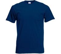 Fruit of the Loom - Camiseta Básica de Manga Corta de Calidad diseño Original Hombre Caballero (3XL/Azul Marino)