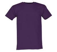 Fruit of the Loom - Camiseta Básica de Manga Corta de Calidad diseño Original Hombre Caballero (3XL) (Púrpura)