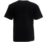 Fruit of the Loom - Camiseta Básica de Manga Corta de Calidad diseño Original Hombre Caballero (4XL/Negro)