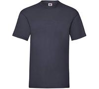 Fruit of the Loom - Camiseta Básica de Manga Corta Modelo Valueweight - Hombres (XL/Azul Marino Oscuro)