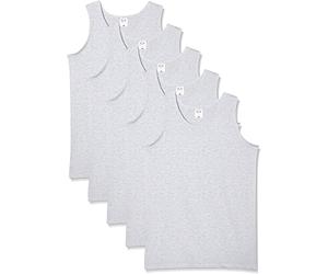 Fruit of the Loom - Camiseta Básica de Tirantes para Hombre (Extra Grande (XL)/Gris)