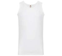 Fruit of the Loom - Camiseta Básica de Tirantes para Hombre (Grande (L)/Blanco)